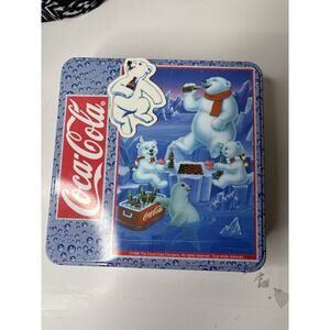 Vintage 1998 Coca-Cola Polar Bear Puzzle Collector's Tin 1000 Pieces NEW